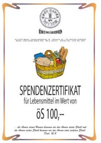 Spendenzertifikat 1999